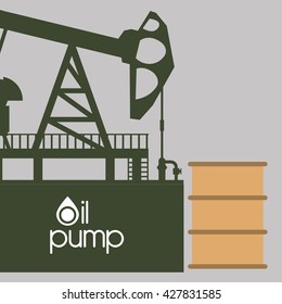 Industry design. oil pump icon.  Factory concept
