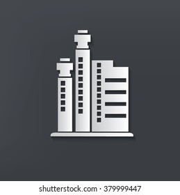 Industry design on clean background,vector