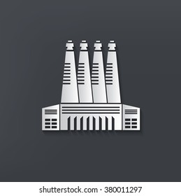 Industry design on clean background,vector