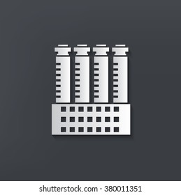 Industry design on clean background,vector