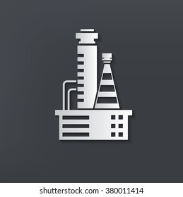 Industry design on clean background,vector