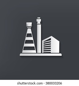 Industry design on clean background,vector