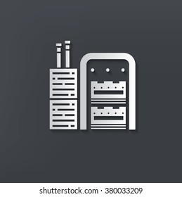 Industry design on clean background,vector