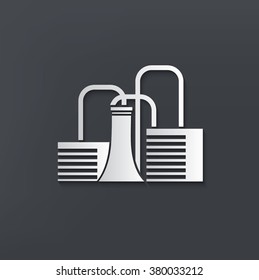 Industry design on clean background,vector