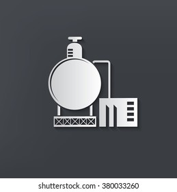 Industry design on clean background,vector