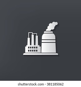 Industry design on clean background,vector