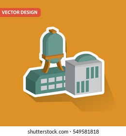 Industry design on clean background,vector