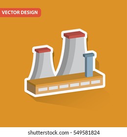 Industry design on clean background,vector