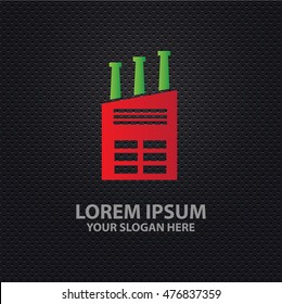 Industry design on dark background,vector