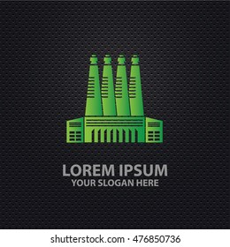 Industry design on dark background,vector