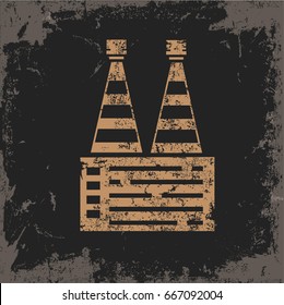 Industry design on grunge background,vector