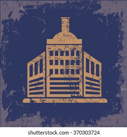 
Industry design on old background,grunge vector