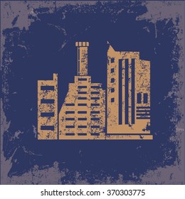 
Industry design on old background,grunge vector