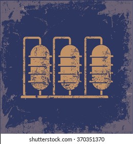 
Industry design on old background,grunge vector