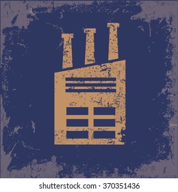 
Industry design on old background,grunge vector
