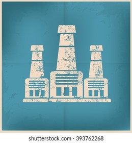 
Industry design on old background,vector