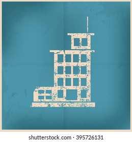 Industry design on old background,vector