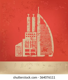 
Industry design on red background,grunge vector