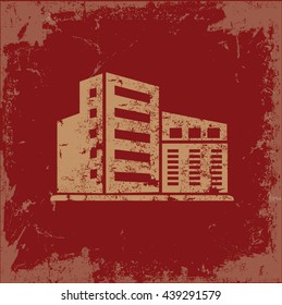 Industry design on red background,vector