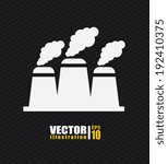 Industry design over black background, vector illustration,