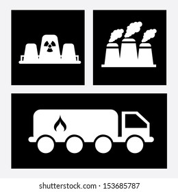 industry design over black background vector illustration  