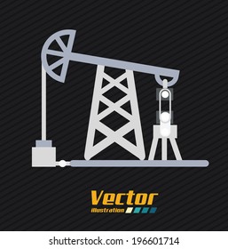 Industry design over black background, vector illustration