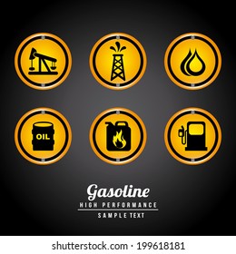 Industry design over black background, vector illustration