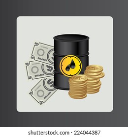 Industry design over black background, vector illustration