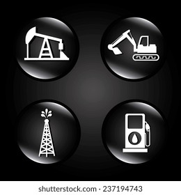 Industry design over black background, vector illustration