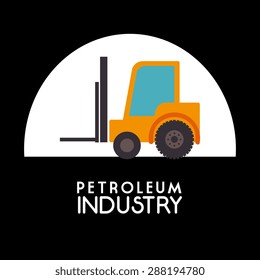 Industry design over black background, vector illustration.