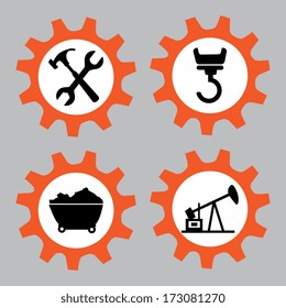 industry design over gray background vector illustration