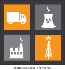 industry design over  gray  background vector illustration 