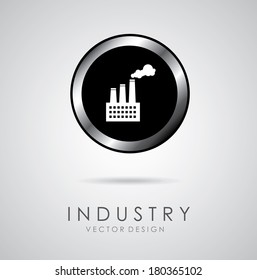 industry design over gray background vector illustration