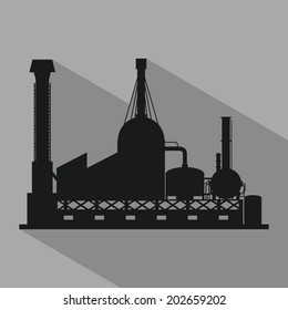 Industry design over gray background, vector illustration
