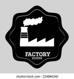 Industry design over gray background, vector illustration