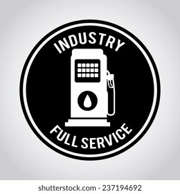 Industry design over gray background, vector illustration