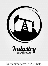 industry design over gray white background vector illustration