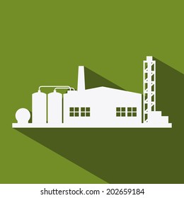 Industry design over green background, vector illustration