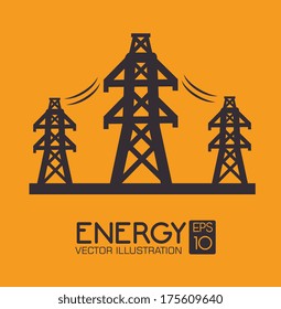 industry design over  orange  background vector illustration 