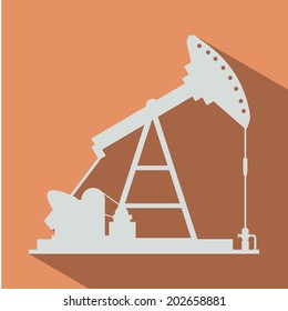 Industry design over orange background, vector illustration