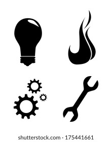 industry design over  white  background vector illustration 