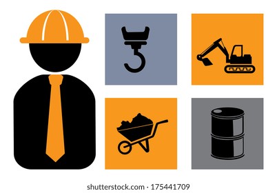 industry design over white   background vector illustration 
