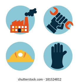 industry design over white background, vector illustration