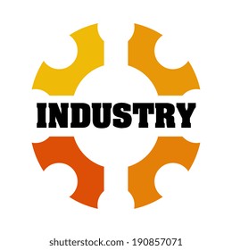 Industry design over white background, vector illustration
