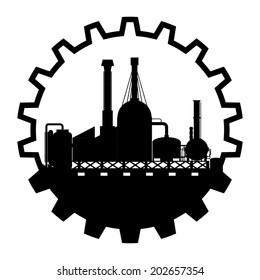 Industry design over white background, vector illustration