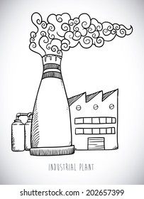 Industry design over white background, vector illustration