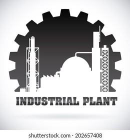 Industry design over white background, vector illustration