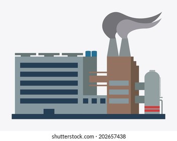 Industry design over white background, vector illustration