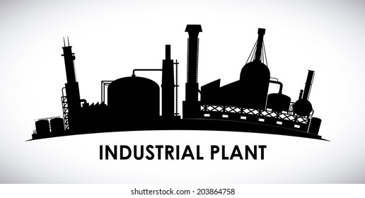 Industry design over white background, vector illustration