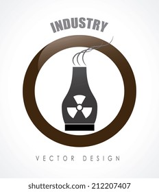 Industry design over white background, vector illustration